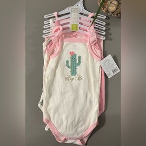 Hudson Baby- 5 sleeveless Bodysuit of various colors